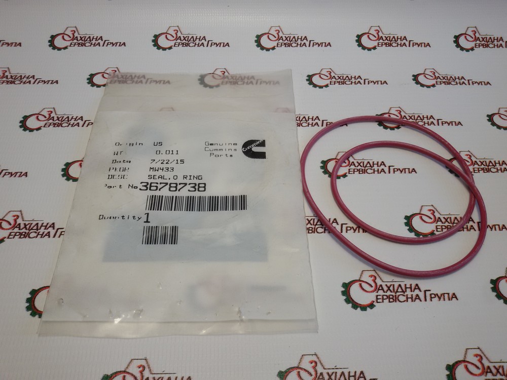 Уплотнительное кольцо гильзы Cummins ISX, QSX, 3678738
