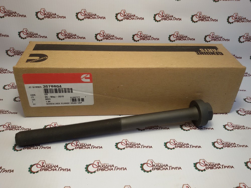 Болт крепления головки блока цилиндров Cummins ISX, QSX, 3678804