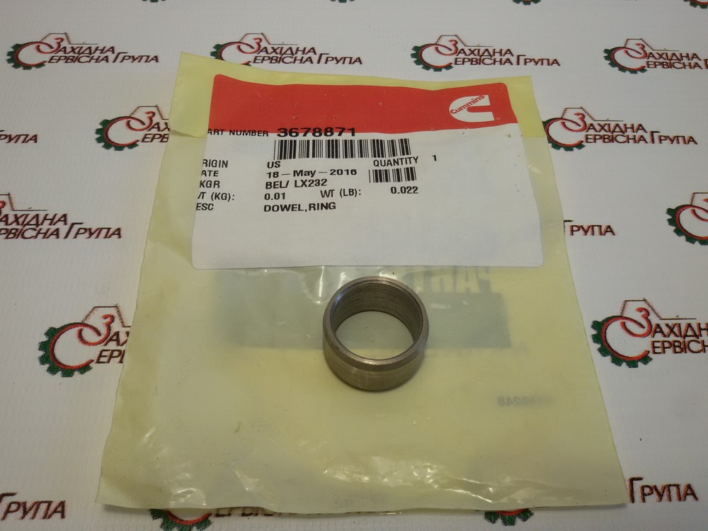 Штифт направляючий картера маховика Cummins ISX, QSX, 3678871