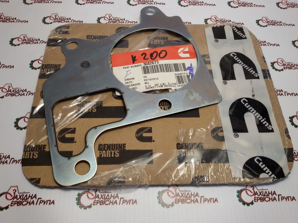 Прокладка кришки корпуса термостата Cummins ISX, QSX, 3682673