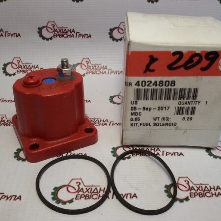 Соленоид клапан отсечки топлива 12V Cummins M11, QSM, NTA, ISX, QSX, KTA, 4024808, 3408421, 3054608, 209940