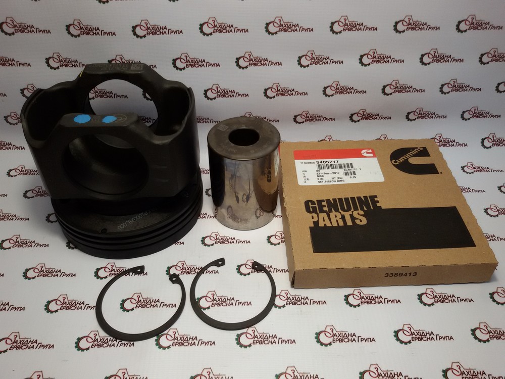 Поршень в зборі з кільцями Cummins QSX, 4376246, 4367132