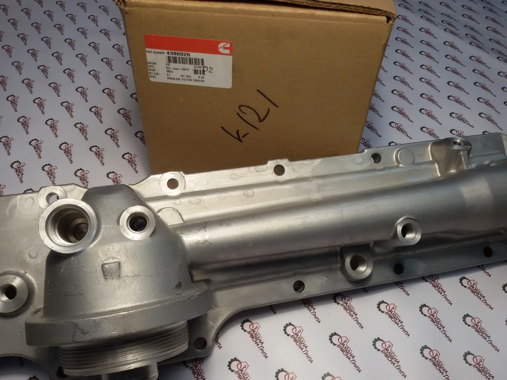 Корпус маслоохолоджувача Cummins ISX, QSX, 4386026, 4965896, 4386025, 5394143, 4952508, 4952507