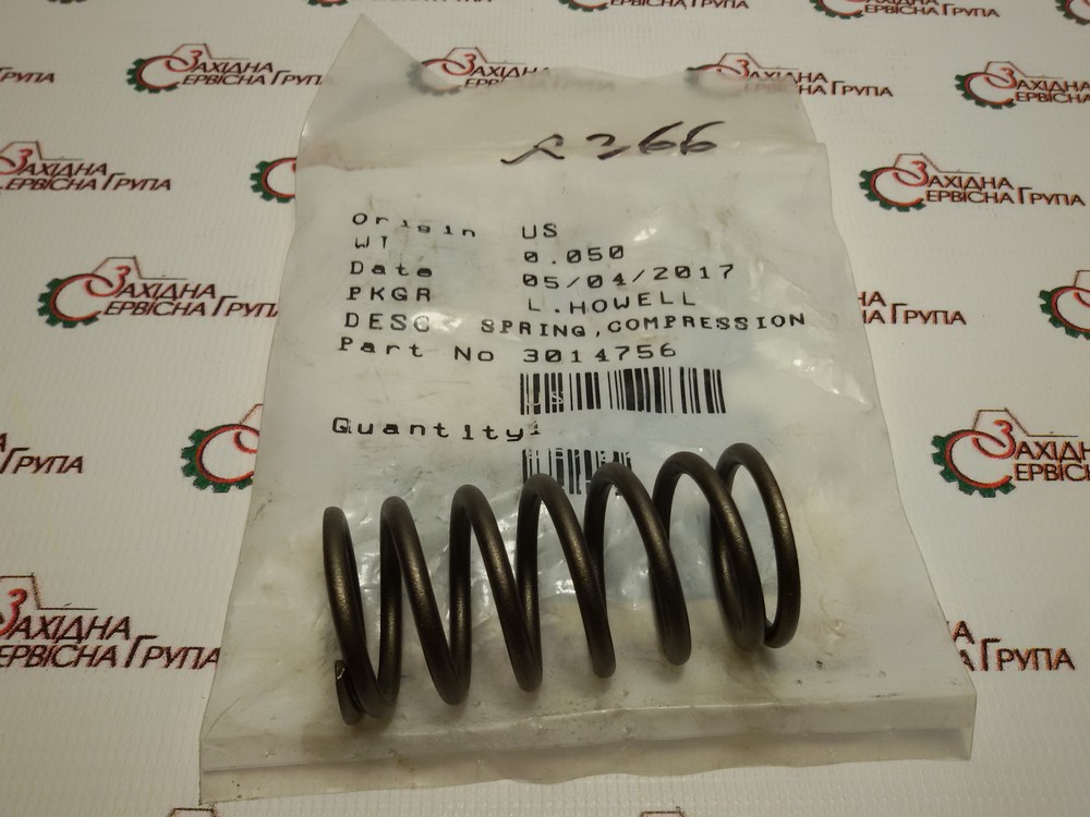 Пружина плунжера регулятора тиску масла Cummins M11, ISM, QSM, N14, NTA, 3014756, 3012528
