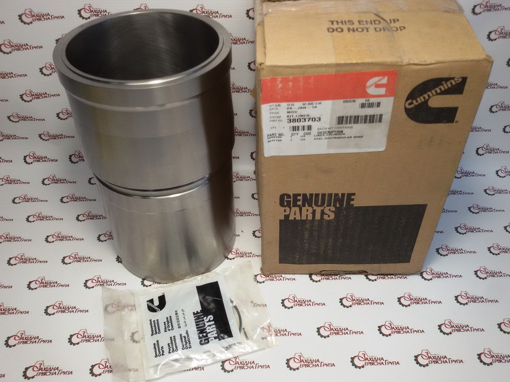 Гільза двигуна Cummins M11, ISM, QSM, 3803703, 3080760, 3064627, 3040882, 3034816