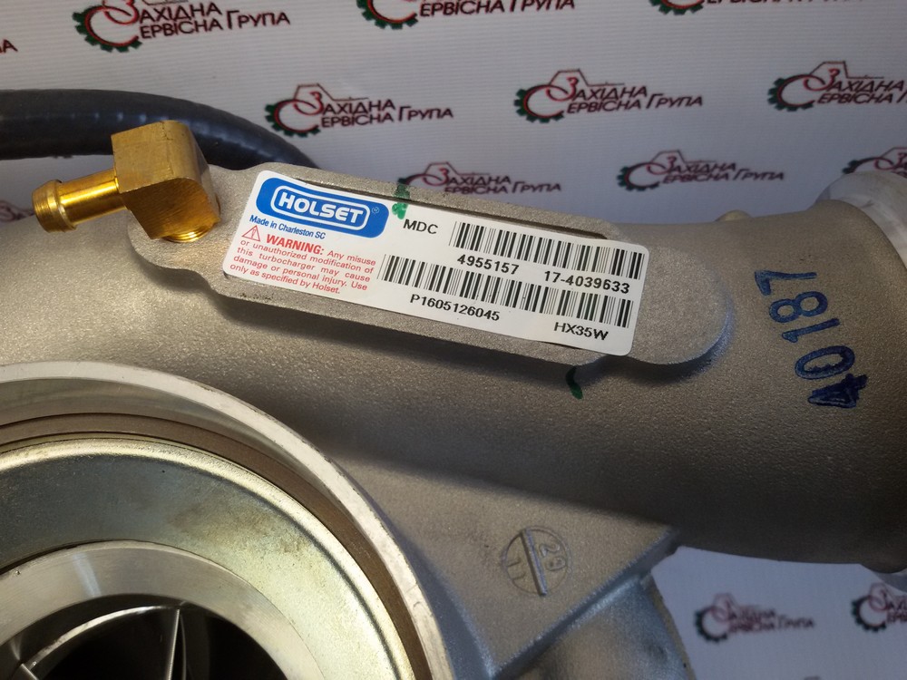 Турбокомпресор (турбіна) Holset Cummins QSB, 4955157, 4039964, 4039633, 4039636, 4955157NX, 4955157RX