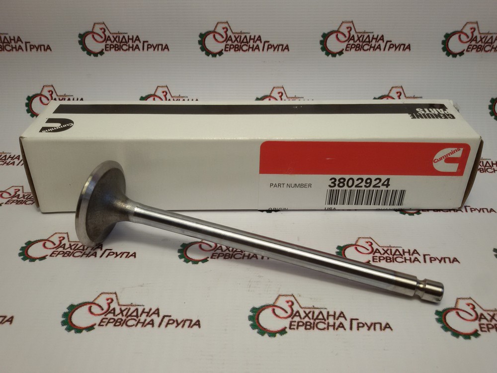 Клапан впускний Cummins QSB, ISB, ISD, ISF3.8, QSF3.8, 3802924, 3940735