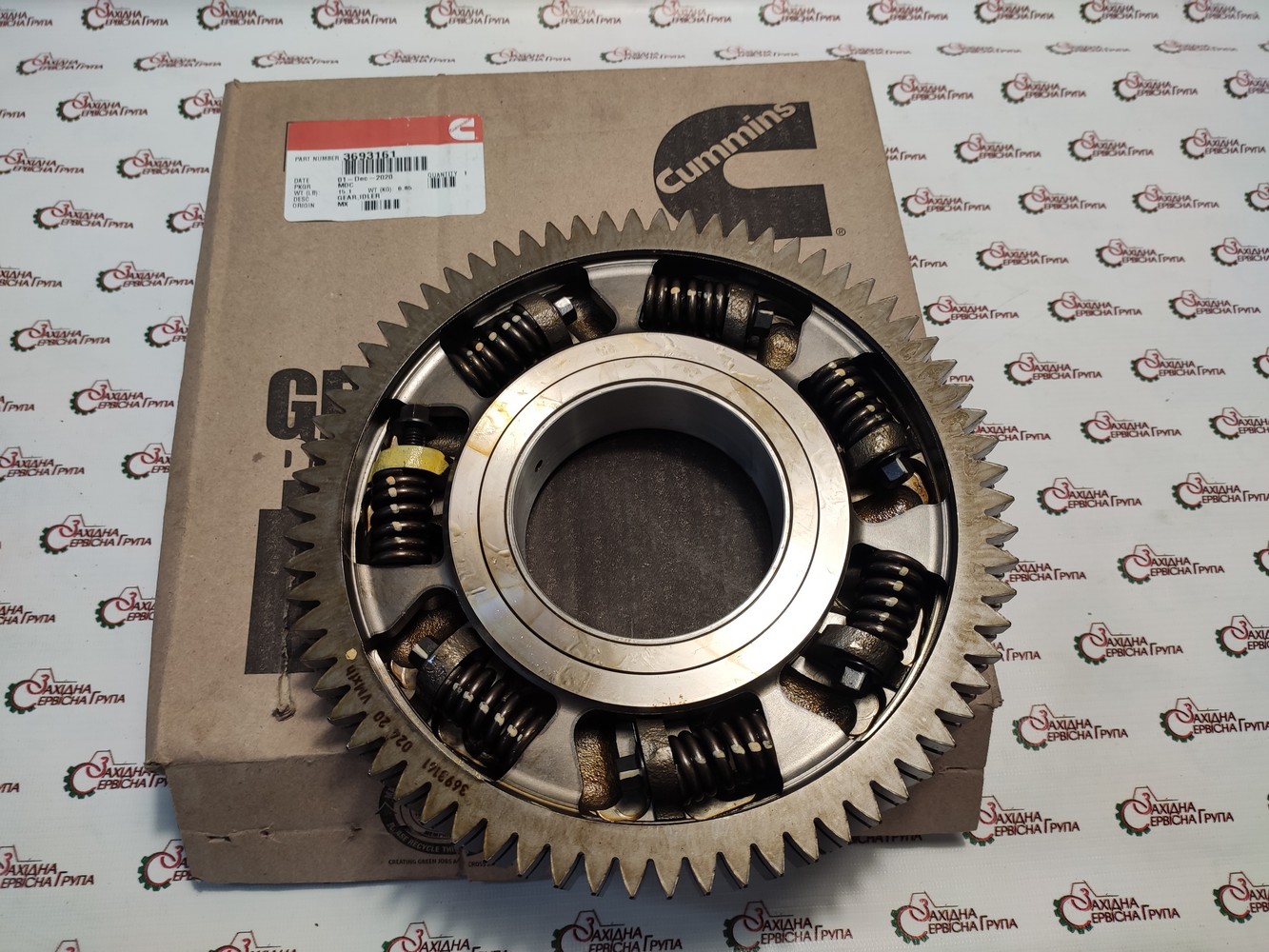 Шестерня розподільча проміжна нижня Cummins ISX15, QSX15, 3693161, 3686910, 3680546, 3680212, 3686909