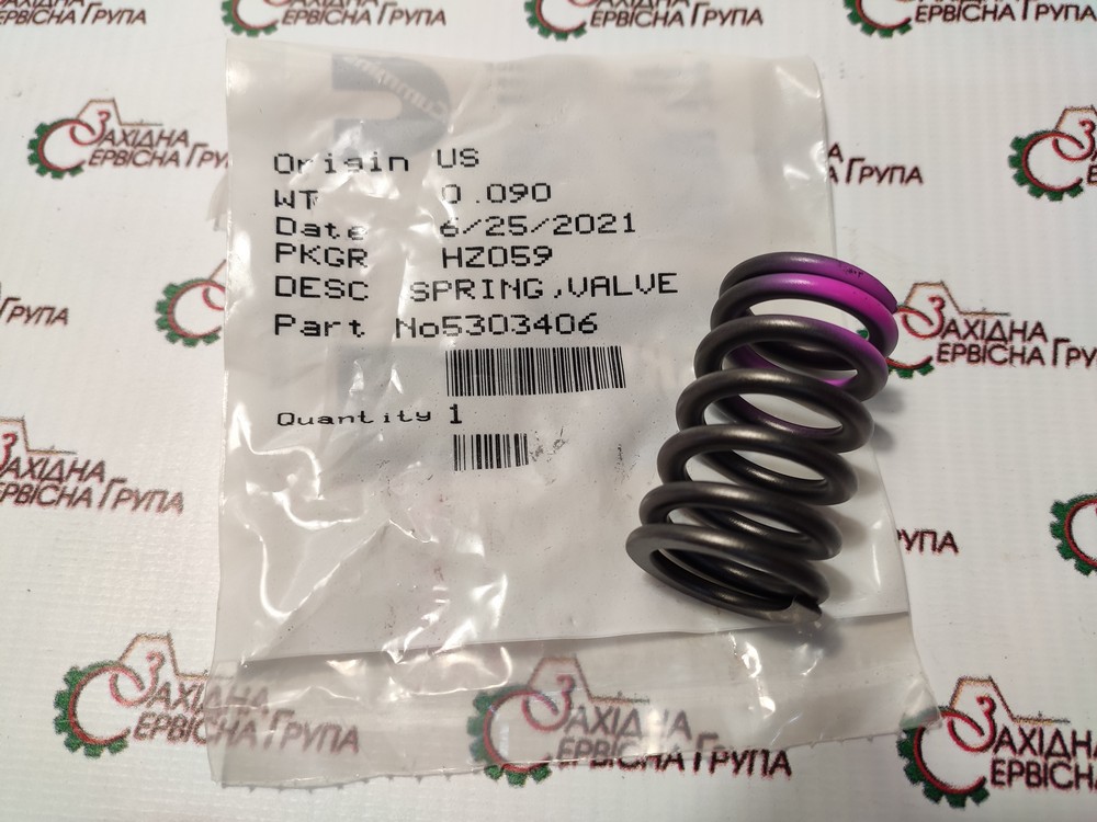 Пружина клапана Cummins ISB, QSB, ISF, QSF, 5303406, 4936080, 3943161